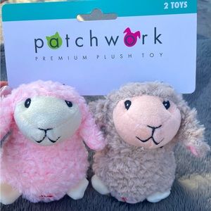 Plush Squeaky Toys Colorful Lambs